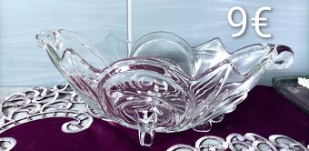 Retro sklo - misy, vázy, popolník - 2