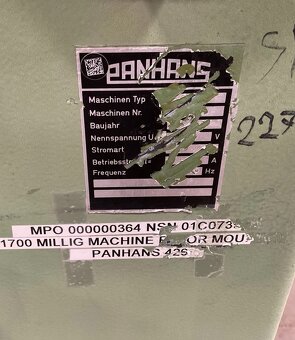 Hrúbkovacia fréza PANHANS 425 - 2