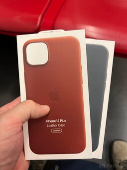 Apple iPhone 14 plus leather case (original) - 2