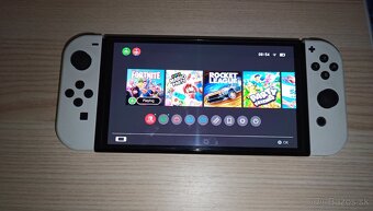 Nintendo switch oled s príslušenstvom + hry - 2