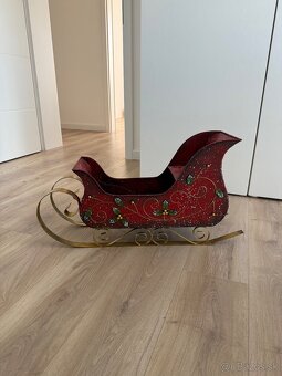 Veľké sánky , vianočná dekorácia - 2