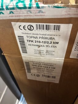Elektrická špirála Dražice TPK 210-12/2,2kW, bojler TÚV - 2