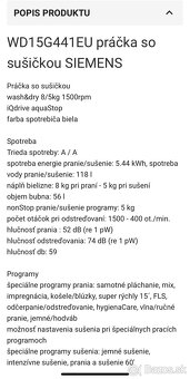 SIEMENS WD15G441EU práčka so sušičkou - 2