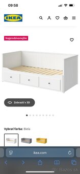 Hemnes rozkladacia postel + 2 matrace - 2