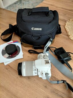 Canon EOS 100D – biely, ako nový + taška - 2