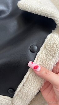 Tepla kožená bunda - XS/S - 2