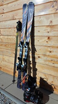 LYŽE SALOMON MUSTANG 154CM + FISCHER CRUZAR 80 XTR 26CM - 2