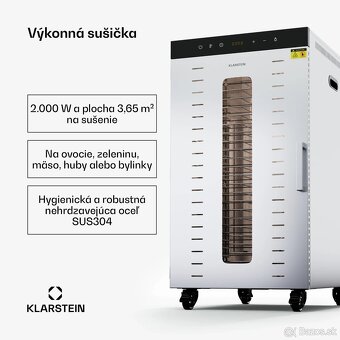 Sušička Klarstein MasterJerky 350 - ovocie, zelenina, mäso - 2