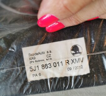 Koberčeky textilné Škoda fabia hatchback ORIGINAL - 2