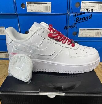 Nike Air Force 1 x Supreme Low White - 2
