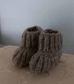 Detské pletené papučky - 2