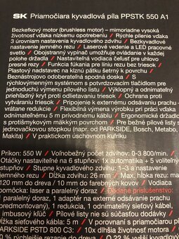 Priamočiara kyvadlova Pila - 2