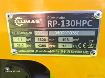 Reverzná vibračná doska Lumag RP 130HPC - 2