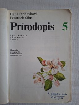 Prírodopis pre 5. ročník ZŠ (1988) - 2