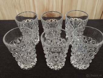 Retro,kryštáľová karafa, súprava - 2