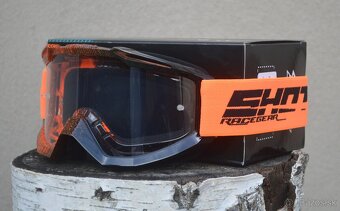 Okuliare SHOT oranžové čierne číre sklo - 2