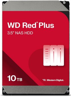 Western Digital WD Red Plus 10TB, 24/7, 512e / 3.5" / SATA - 2