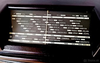 Krásné starožitné rádio Tesla Talisman 305U, top stav - 2