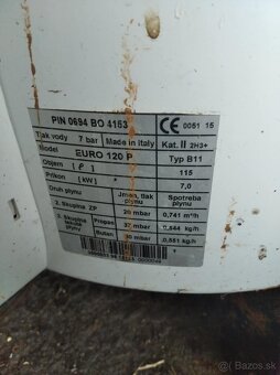 Plynový ohrievač vody. - 2
