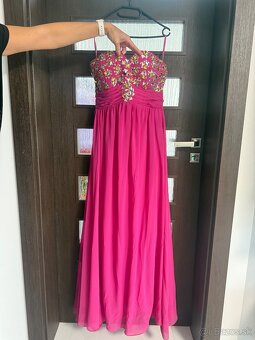 Dámske spoločenské šaty veľkosť L - 2