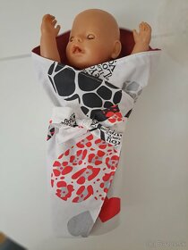 Deka s vankúšom a zavinovačky pre bábiky - 2