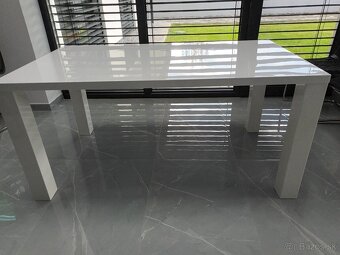 Predam jedalensky  biely moderny velky stol 160x90 - 2