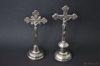 Kovový kríž + stojan na sviečky - 2