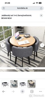 Jedálensky stôl so stoličkami - 2