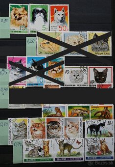 Známky - fauna - psy a mačky - 2