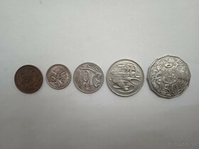 Austrália - konvolut obehových mincí - 2