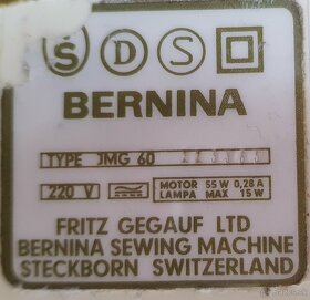 Predám elektrický šijací stroj BERNINA - 2