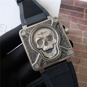 Pánske hodinky Bell & Ross Skull Burn Limited Edition - 2