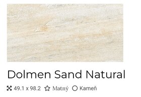 Dlažba Dolmen Sand Natural 49,2x98,1 cm - 2