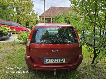 Ford Fusion 1,6 benzín, 74 kw. Rok 2008 - 2