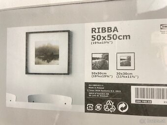 Ram sklo drevo ikea ribba 50x50cm 3ks - 2