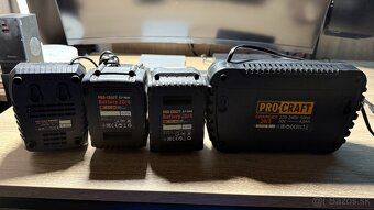 Sada 6x 4ah akumulátorov Procraft + 2x nabíjačka - 2