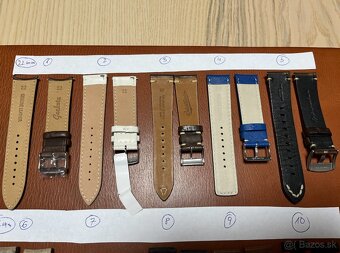 Nove kvalitne kozene remienky na hodinky rozmer 22mm - 2