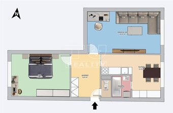 Veľkorysý kompletne rekonštruovaný 2-izbový byt s... - 2