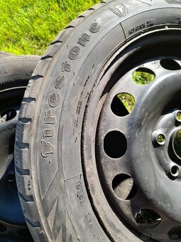 5x112 r16 plechové disky 205/55 r16 zimné pneumatiky - 2