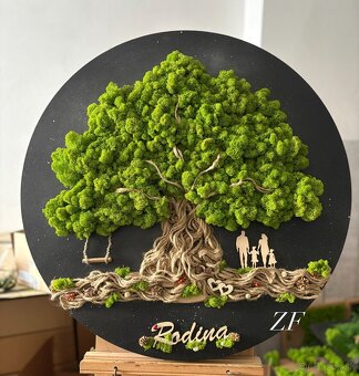 Machový obraz strom.. - 2