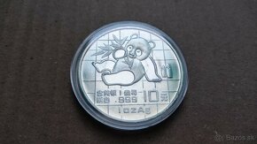 China Panda strieborne mince - 2