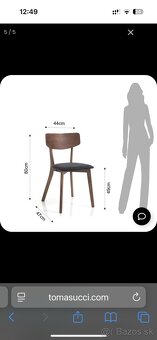 Luxusne stolicky Varm 2ks - tmave drevo - 2