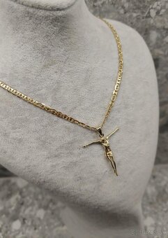 VIANOCE ZLATO 585.ATYPICKÝ prívesok krížik model . - 2