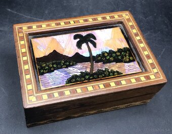 Brazília, dóza z dreva a perlete - 2