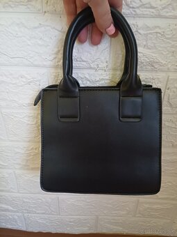 Čierna kožená kabelka-NOVÁ - 2
