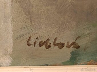 Obraz Jana Lieblová, dedina na Záhorí, olej 63x73 - 2