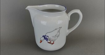 Džbán s motívom husí. 2L, modrá linka, MZ - 2