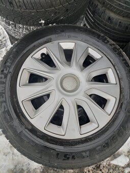 Predám zimnú sadu plecháčov 4x100 r15 - 2