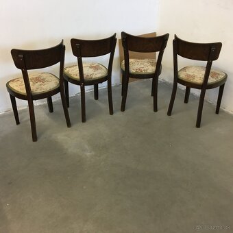 Retro starozitne Stolicky Halabala pruzinove 1950 Art Deco - 2