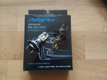 LED ziarovky H7 12 V s aktivnym chladenim 6500K - 2